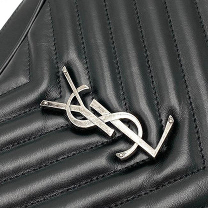 Saint Laurent Monogram Lou Camera Calfskin Matelasse Black Leather Shoulder Bag - image 7