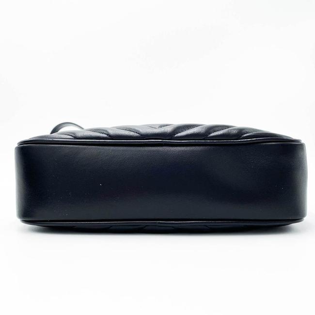 Saint Laurent Monogram Lou Camera Calfskin Matelasse Black Leather Shoulder Bag - image 7