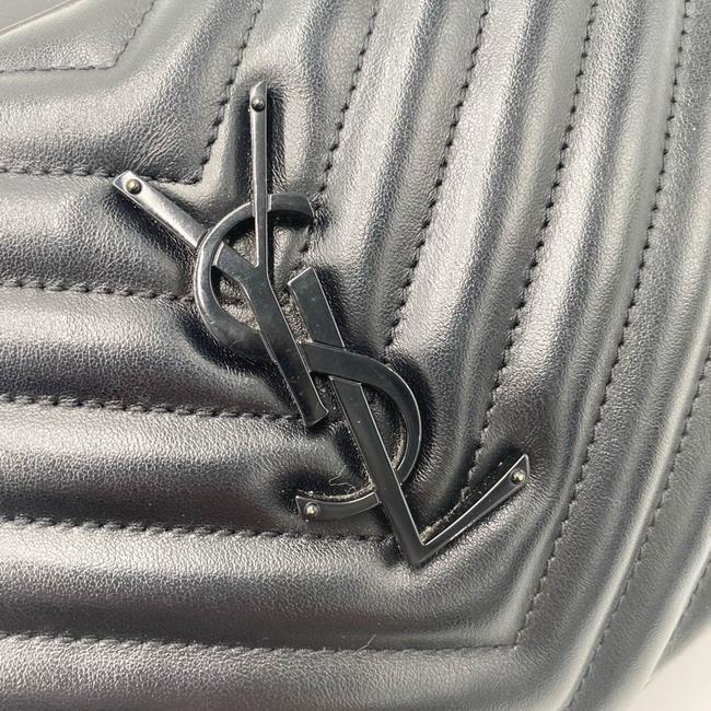 Saint Laurent Monogram Lou Camera Calfskin Matelasse Black Leather Shoulder Bag - image 7