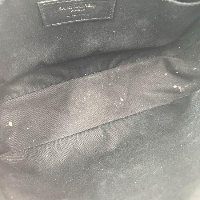 Saint Laurent Monogram Lou Camera Calfskin Matelasse Black Leather Shoulder Bag - image 8
