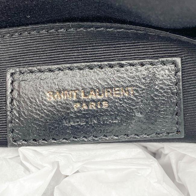 Saint Laurent Monogram Lou Camera Calfskin Matelasse Black Leather Shoulder Bag - image 9