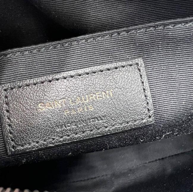 Saint Laurent Monogram Lou Camera Calfskin Matelasse Black Leather Shoulder Bag - image 10