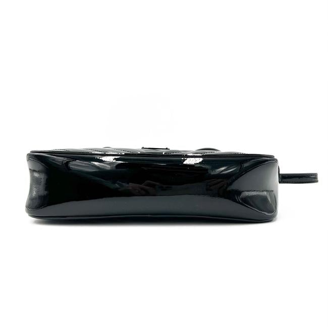 Saint Laurent Monogram Lou Camera Calfskin Matelasse Black Patent Leather Cross Body Bag - photo 7