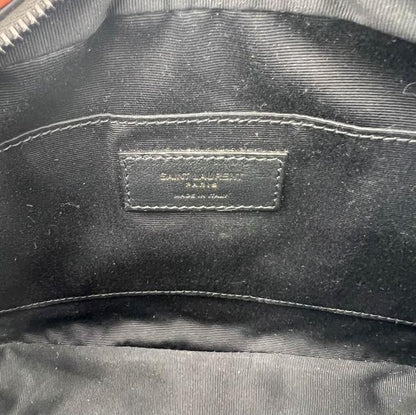 Saint Laurent Monogram Lou Camera Calfskin Matelasse Black Patent Leather Cross Body Bag - photo 10
