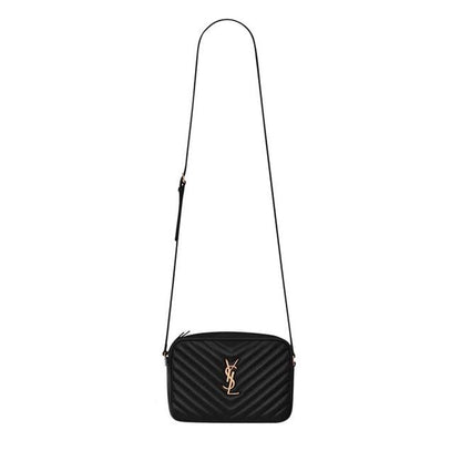 Saint Laurent Monogram Lou Camera Calfskin Matelasse Blue Leather Shoulder Bag - photo 1
