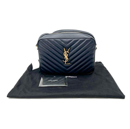 Saint Laurent Monogram Lou Camera Calfskin Matelasse Blue Leather Shoulder Bag - photo 3