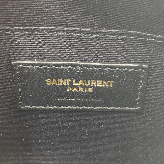 Saint Laurent Monogram Lou Camera Grain De Poudre Matelasse Quilted Round Vinyle Black Leather Cross Body Bag - image 11