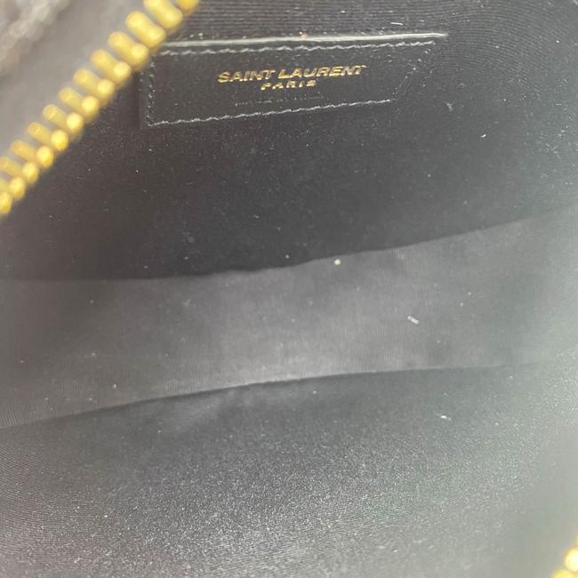 Saint Laurent Monogram Lou Camera Grain De Poudre Matelasse Quilted Round Vinyle Black Leather Cross Body Bag - image 8