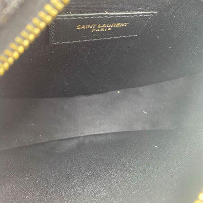 Saint Laurent Monogram Lou Camera Grain De Poudre Matelasse Quilted Round Vinyle Black Leather Cross Body Bag - image 8