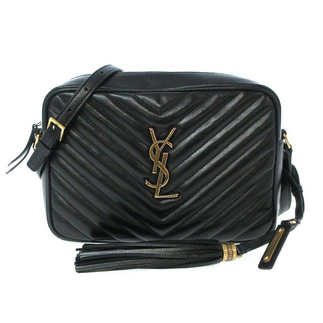 Saint Laurent Monogram Lou Camera Matelasse Black Calfskin Leather Shoulder Bag - image 1