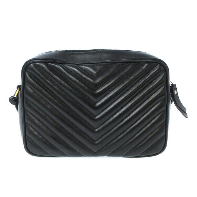 Saint Laurent Monogram Lou Camera Matelasse Black Calfskin Leather Shoulder Bag - image 2