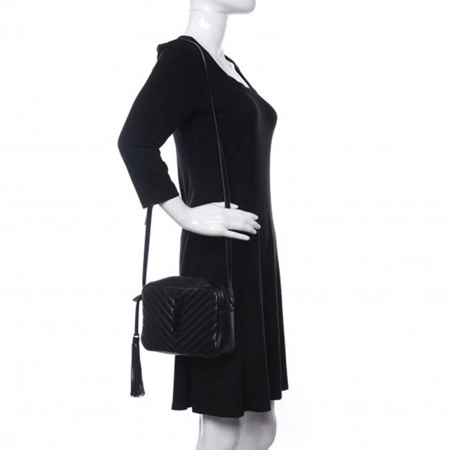 Saint Laurent Monogram Lou Camera Matelasse Black Calfskin Leather Shoulder Bag - photo 2