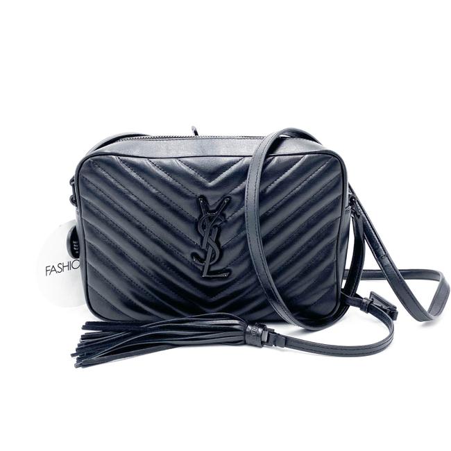 Saint Laurent Monogram Lou Camera Matelasse Black Calfskin Leather Shoulder Bag - photo 3