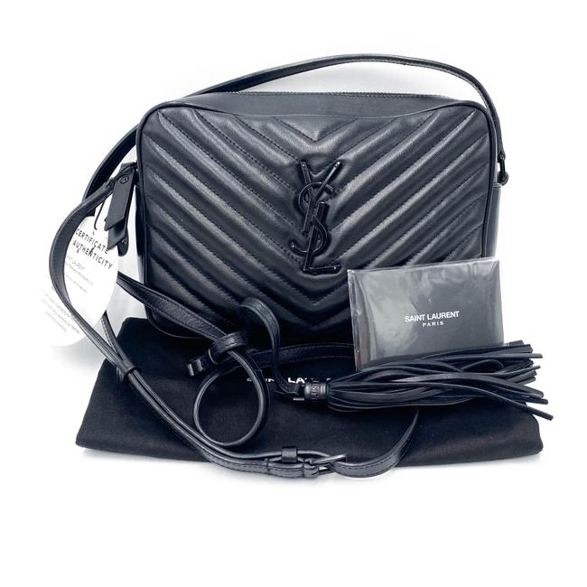 Saint Laurent Monogram Lou Camera Matelasse Black Calfskin Leather Shoulder Bag - photo 4