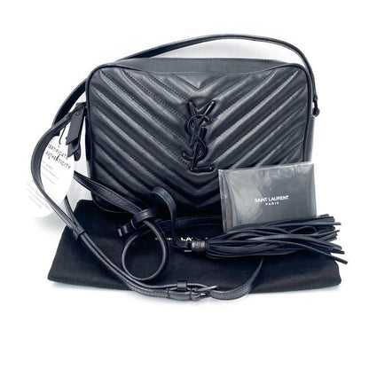 Saint Laurent Monogram Lou Camera Matelasse Black Calfskin Leather Shoulder Bag - photo 4