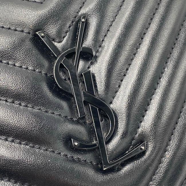 Saint Laurent Monogram Lou Camera Matelasse Black Calfskin Leather Shoulder Bag - photo 7
