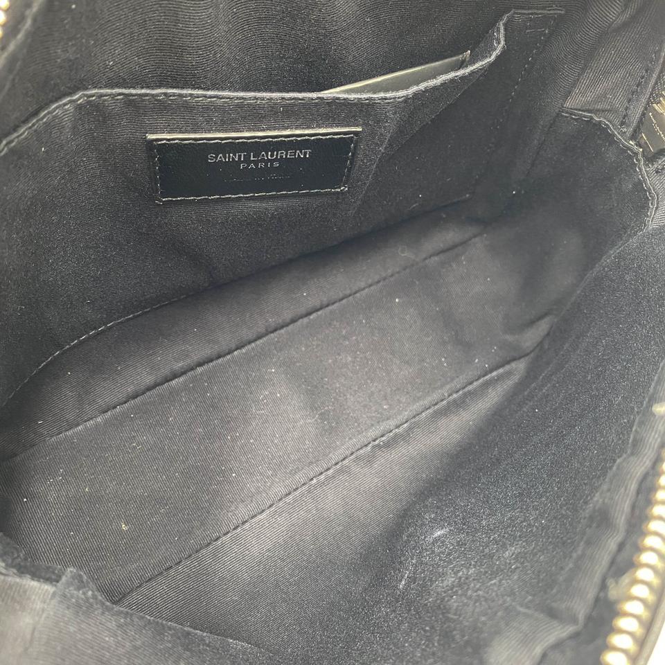 Saint Laurent Monogram Lou Camera Matelasse Black Patent Leather Shoulder Bag - photo 10
