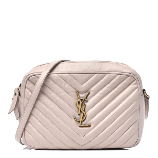 Saint Laurent Monogram Lou Camera Matelasse Washed Light Pink Calfskin Leather Shoulder Bag - image 1