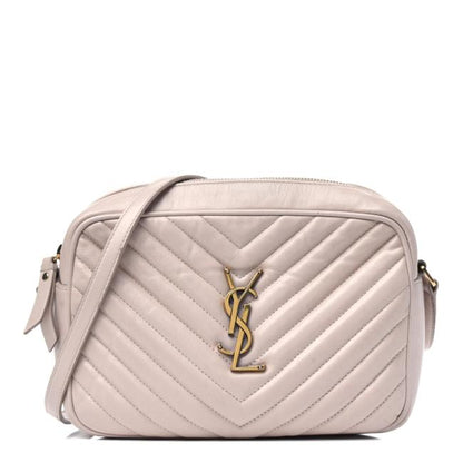 Saint Laurent Monogram Lou Camera Matelasse Washed Light Pink Calfskin Leather Shoulder Bag - image 1