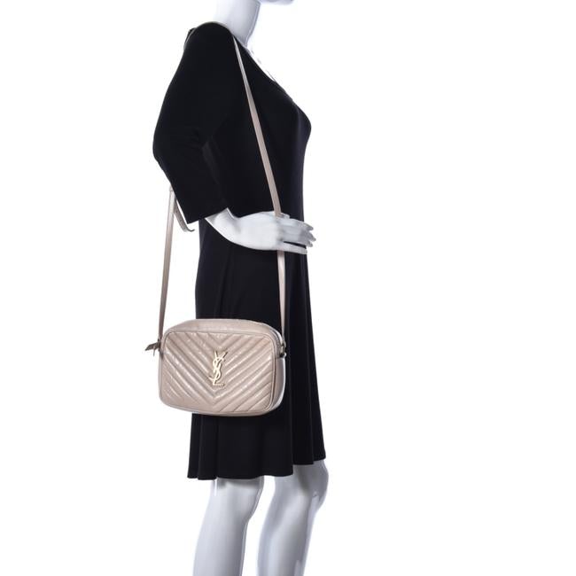 Saint Laurent Monogram Lou Camera Matelasse Washed Light Pink Calfskin Leather Shoulder Bag - image 2