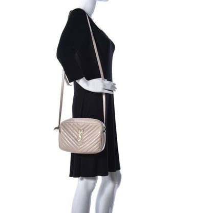 Saint Laurent Monogram Lou Camera Matelasse Washed Light Pink Calfskin Leather Shoulder Bag - image 2