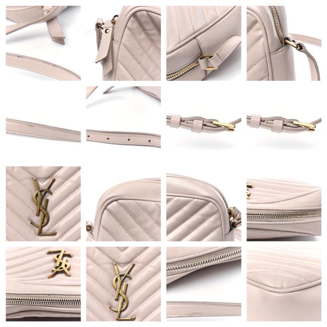 Saint Laurent Monogram Lou Camera Matelasse Washed Light Pink Calfskin Leather Shoulder Bag - image 11