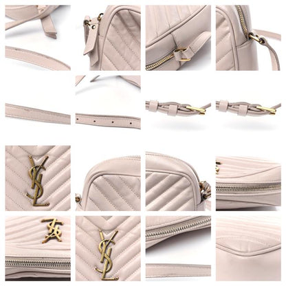Saint Laurent Monogram Lou Camera Matelasse Washed Light Pink Calfskin Leather Shoulder Bag - image 11