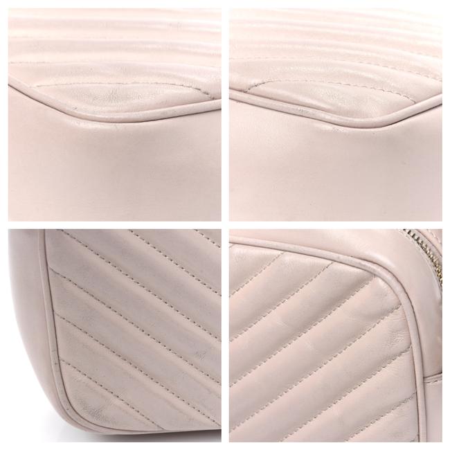 Saint Laurent Monogram Lou Camera Matelasse Washed Light Pink Calfskin Leather Shoulder Bag - image 12