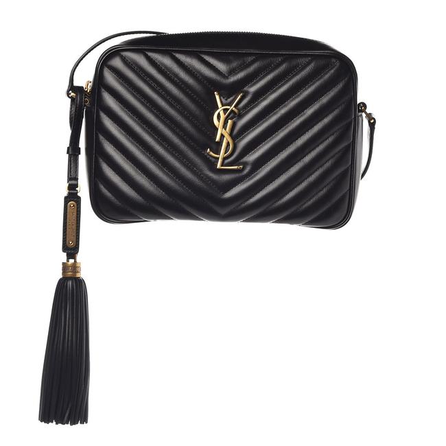 Saint Laurent Monogram Lou Camera Quilted Black Leather Cross Body Bag - photo 1