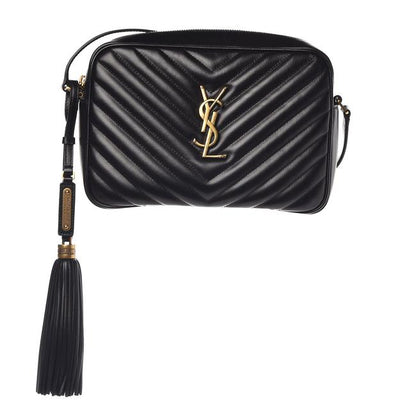 Saint Laurent Monogram Lou Camera Quilted Black Leather Cross Body Bag - photo 1