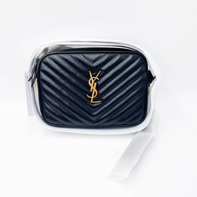 Saint Laurent Monogram Lou Camera Quilted Black Leather Cross Body Bag - photo 3