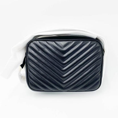 Saint Laurent Monogram Lou Camera Quilted Black Leather Cross Body Bag - photo 5