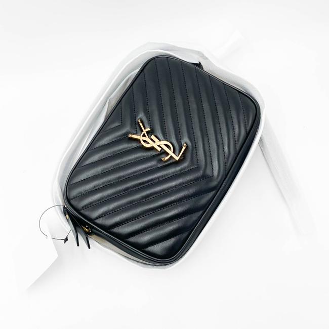 Saint Laurent Monogram Lou Camera Quilted Black Leather Cross Body Bag - photo 6