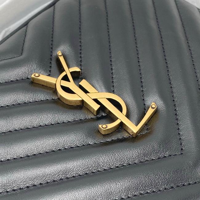 Saint Laurent Monogram Lou Camera Quilted Black Leather Cross Body Bag - photo 7