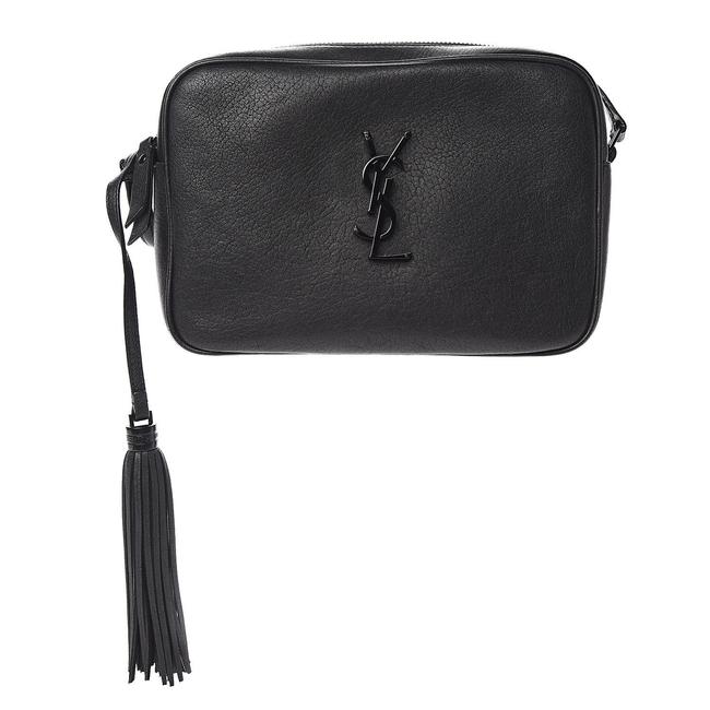 Saint Laurent Monogram Lou Camera Smooth Black Lambskin Leather Shoulder Bag - photo 1