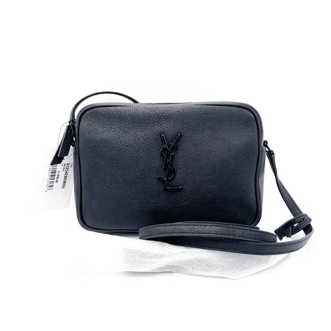 Saint Laurent Monogram Lou Camera Smooth Black Lambskin Leather Shoulder Bag - photo 5
