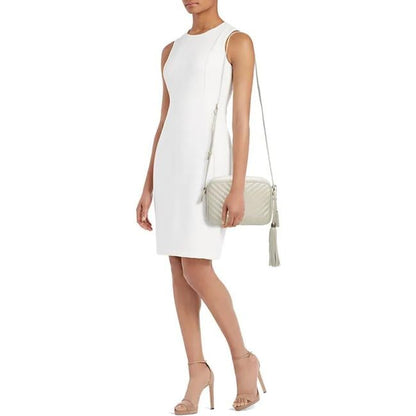 Saint Laurent Monogram Lou Shoulder New Quilted Camera Cream White Leather Cross Body Bag - photo 2