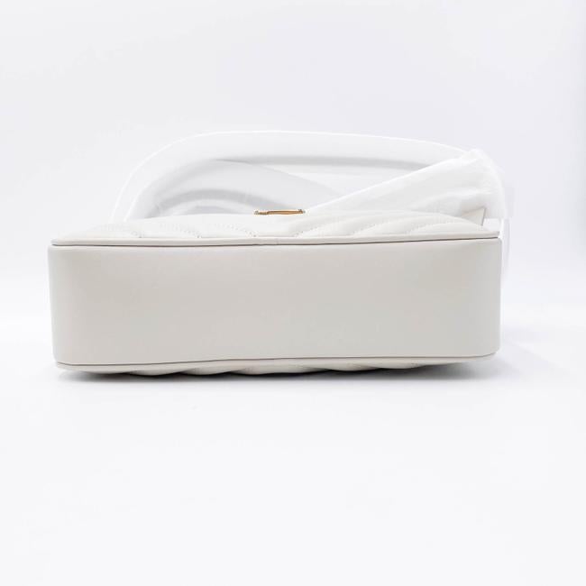 Saint Laurent Monogram Lou Shoulder New Quilted Camera Cream White Leather Cross Body Bag - photo 4