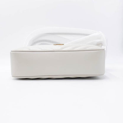 Saint Laurent Monogram Lou Shoulder New Quilted Camera Cream White Leather Cross Body Bag - photo 4
