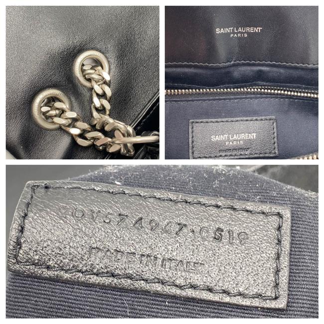 Saint Laurent Monogram Loulou Calfskin Y Quilted Monogram Large Chain Satchel Black Leather Shoulder Bag - image 12