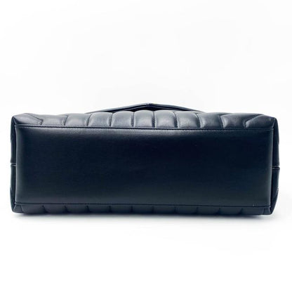 Saint Laurent Monogram Loulou Calfskin Y Quilted Monogram Medium Chain Satchel Black Leather Tote - photo 7