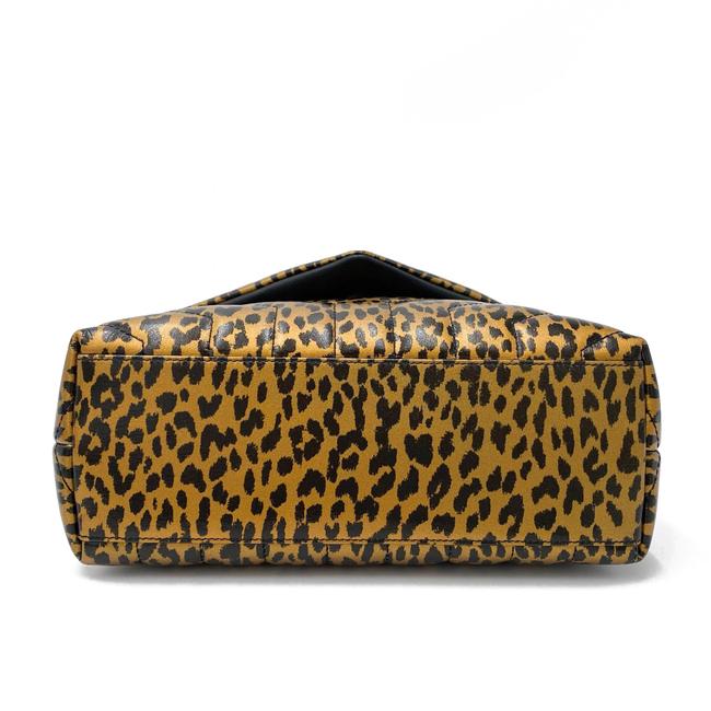Saint Laurent Monogram Loulou Calfskin Y Quilted Monogram Small Chain Satchel Leopard Black Leather Shoulder Bag - image 7