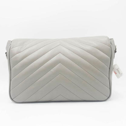Saint Laurent Monogram Loulou Calfskin Y Quilted Pearl Grey Leather Shoulder Bag - photo 5
