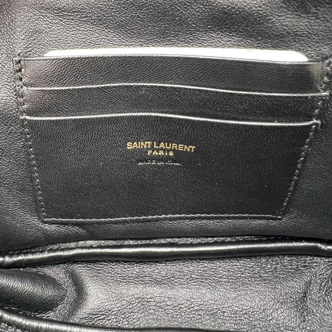 Saint Laurent Monogram Loulou Camera Lou Monogram Mini Black Leather Cross Body Bag - image 11