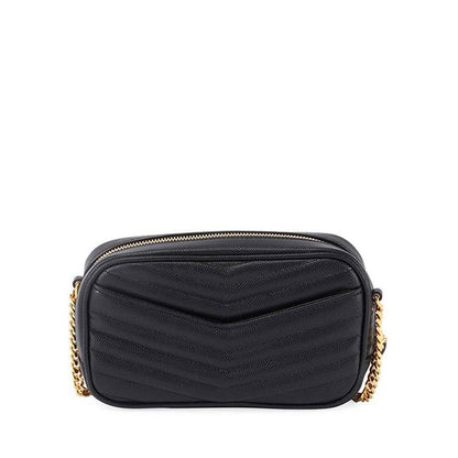 Saint Laurent Monogram Loulou Camera Lou Monogram Mini Black Leather Cross Body Bag - photo 3