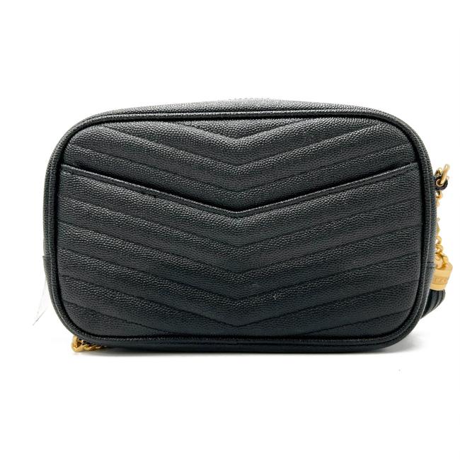 Saint Laurent Monogram Loulou Camera Lou Monogram Mini Black Leather Cross Body Bag - image 6