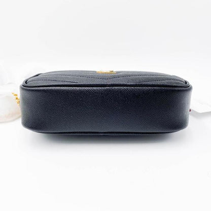 Saint Laurent Monogram Loulou Camera Lou Monogram Mini Black Leather Cross Body Bag - photo 7