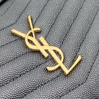 Saint Laurent Monogram Loulou Camera Lou Monogram Mini Black Leather Cross Body Bag - photo 9