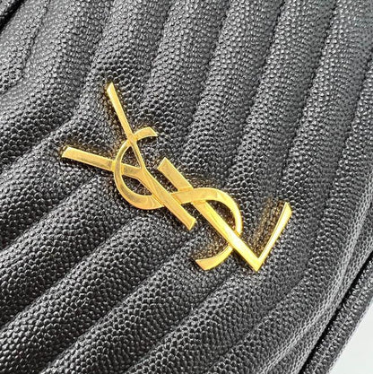 Saint Laurent Monogram Loulou Camera Lou Monogram Mini Black Leather Cross Body Bag - image 9