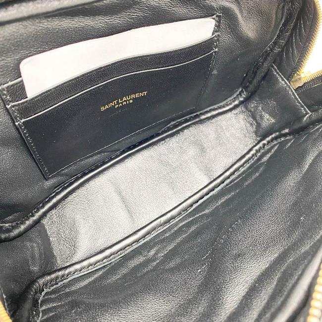 Saint Laurent Monogram Loulou Camera Lou Monogram Mini Black Leather Cross Body Bag - photo 10